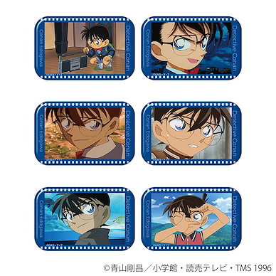 名偵探柯南 「江戶川柯南」圓角徽章 (6 個入) Square Can Badge Collection Edogawa Conan (6 Pieces)【Detective Conan】