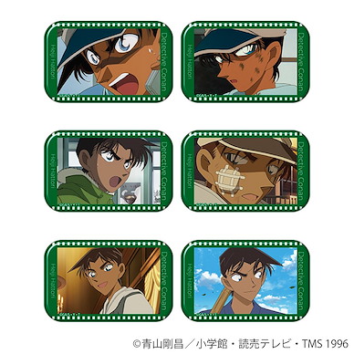 名偵探柯南 「服部平次」圓角徽章 (6 個入) Square Can Badge Collection Hattori Heiji (6 Pieces)【Detective Conan】