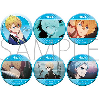 我推的孩子 「阿庫亞」57mm 徽章 (6 個入) Oshi Chara Badge Collection Aqua (6 Pieces)【Oshi no Ko】