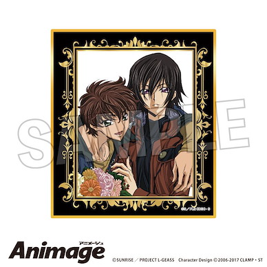 Code Geass 叛逆的魯魯修 Animage 色紙 A Animage Giragira Shikishi A【Code Geass】