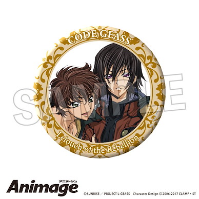 Code Geass 叛逆的魯魯修 Animage 150mm 大徽章 A Animage Giragira Can Bagde Large A【Code Geass】