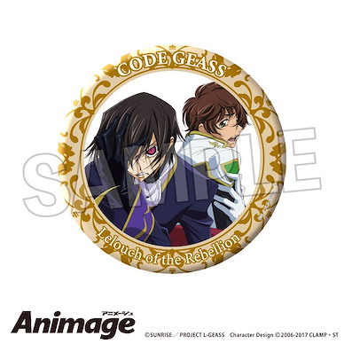 Code Geass 叛逆的魯魯修 Animage 150mm 大徽章 B Animage Giragira Can Bagde Large B【Code Geass】