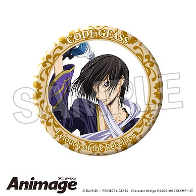 Code Geass 叛逆的魯魯修 Animage 150mm 大徽章 D Animage Giragira Can Bagde Large D【Code Geass】