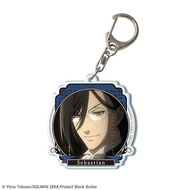 黑執事 「賽巴斯欽」-寄宿學校篇- 亞克力匙扣 A Acrylic Key Chain Design 01 Sebastian Michaelis A【Black Butler】