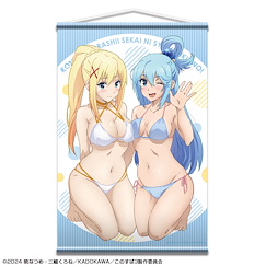 為美好的世界獻上祝福！ 「阿克婭 + 達克妮絲」水著 B2 掛布 B2 Tapestry Design 01 Aqua & Darkness【KonoSuba: God's Blessing on This Wonderful World!】