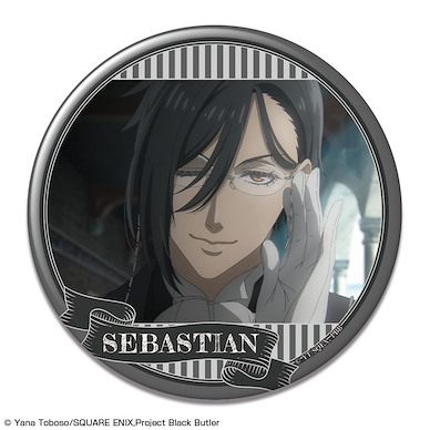 黑執事 「賽巴斯欽」-寄宿學校篇- 76mm 徽章 A Can Badge Design 01 Sebastian Michaelis A【Black Butler】