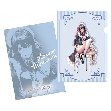 害羞的她墜入愛河 「水澄華實」女僕 Ver. A4 文件套 Clear File Minazumi Kasane【Hanikami Kanojo】