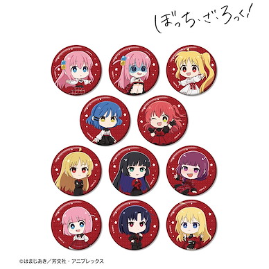 孤獨搖滾 56mm 徽章 紅裙子 Ver. (11 個入) Chibi Chara Red Dress Ver. Glitter Can Badge (11 Pieces)【Bocchi the Rock!】