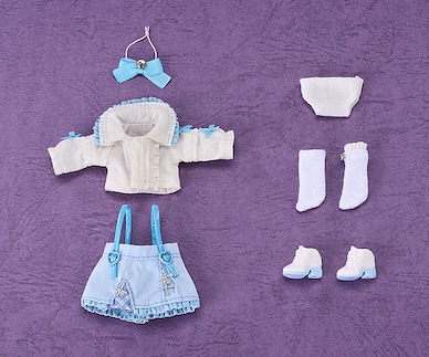 未分類 黏土娃 服裝套組 吊帶裙套組 白 & 薩克森藍 Nendoroid Doll Outfit Set Suspender Skirt Set (White & Blue)