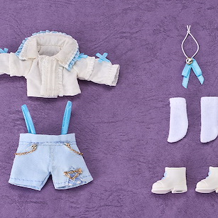 未分類 黏土娃 服裝套組 吊帶短褲套組 白 & 薩克森藍 Nendoroid Doll Outfit Set Suspender Shorts Set (White & Blue)