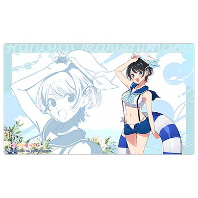 出租女友 「更科瑠夏」水手泳裝 橡膠桌墊 Original Illustration Rubber Mat Sarashina Ruka / Marine Sailor Swimwear【Rent-A-Girlfriend】