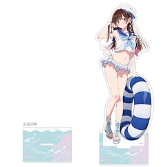 出租女友 「水原千鶴」水手泳裝 特大 亞克力企牌 Original Illustration Extra Large Acrylic Stand Mizuhara Chizuru / Marine Sailor Swimwear【Rent-A-Girlfriend】