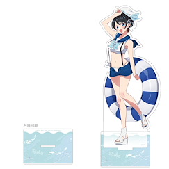 出租女友 「更科瑠夏」水手泳裝 特大 亞克力企牌 Original Illustration Extra Large Acrylic Stand Sarashina Ruka / Marine Sailor Swimwear【Rent-A-Girlfriend】