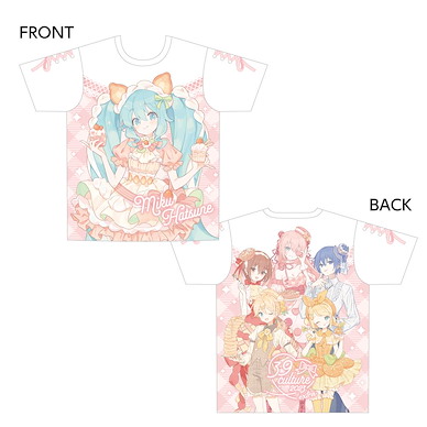 VOCALOID系列 (大碼) 39Culture 2023 EXTRA PARTY 全圖案 白色 T-Shirt 39Culture 2023 EXTRA PARTY Full Graphic T-Shirt (L Size)【VOCALOID Series】