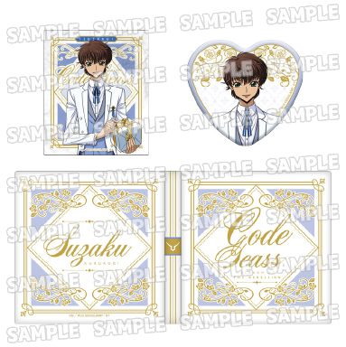 Code Geass 叛逆的魯魯修 「樞木朱雀」朱雀生日 Ver. 亞克力咭 + 徽章 Original Illustration Collection Book Suzaku Birthday Ver. 2 Suzaku【Code Geass】