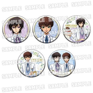 Code Geass 叛逆的魯魯修 56mm 徽章 朱雀生日 Ver. (5 個入) Original Illustration Can Badge Collection Suzaku Birthday Ver. (5 Pieces)【Code Geass】