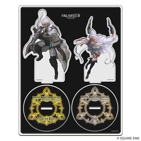 最終幻想系列 : 日版 「Thancred + Ryne」最終幻想XIV：漆黑的反叛者 亞克力企牌