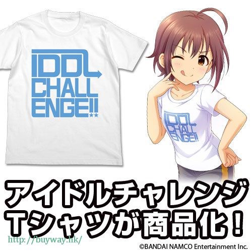偶像大師 灰姑娘女孩 : 日版 (細碼)「Idol Challenge」Cool Ver. 白色 T-Shirt