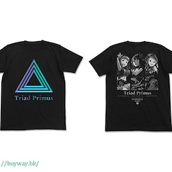 偶像大師 灰姑娘女孩 : 日版 (大碼)「Triad Primus」黑色 T-Shirt