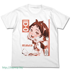 ID-0 : 日版 (大碼)「三栗·麻耶」白色 T-Shirt