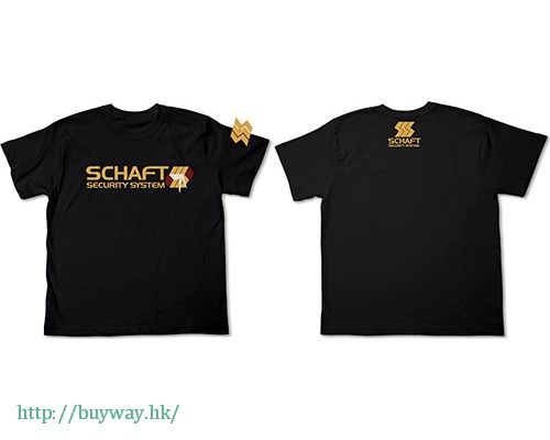 機動警察 : 日版 (中碼)「Schaft Security Sistem」黑色 T-Shirt