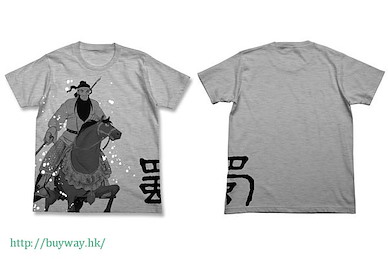 三國志 (加大)「關羽雲長」赤兎馬 灰色 T-Shirt Kanu & Ren Donkey T-Shirt / HEATHER GRAY-XL【Sangokushi】