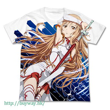 刀劍神域系列 (中碼)「亞絲娜」全彩 白色 T-Shirt Asuna Full Graphic T-Shirt / WHITE-M【Sword Art Online Series】
