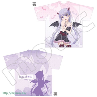 New Game! (大碼)「涼風青葉」小惡魔 全彩 T-Shirt Full Graphic T-Shirt【New Game!】