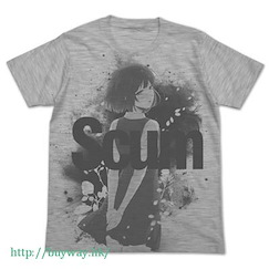 人渣的本願 (大碼)「安樂岡花火」灰色 T-Shirt Hanabi Yasuraoka All Print T-Shirt / HEATHER GRAY-L【Scum's Wish】