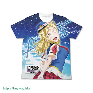 LoveLive! Sunshine!! (中碼)「小原鞠莉」白色 全彩 T-Shirt Mari Ohara Full Graphic HAPPY PARTY TRAIN Ver. T-Shirt / WHITE-M【Love Live! Sunshine!!】