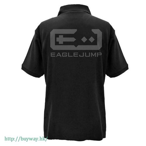 New Game! : 日版 (加大)「Eagle Jump」黑色 Polo Shirt