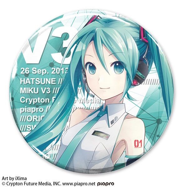 VOCALOID系列 : 日版 「初音未來」V3 65mm 徽章