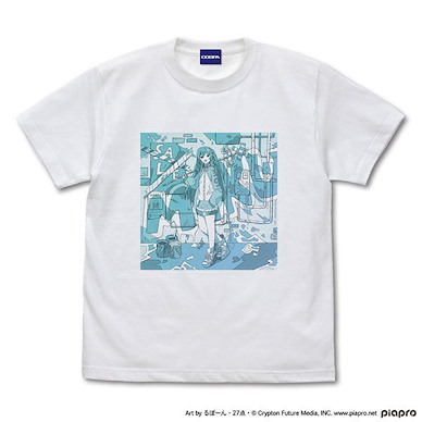 VOCALOID系列 (大碼)「初音未來」るぼーん・27点・ Ver. 白色 T-Shirt Hatsune Miku T-Shirt Ruubon 27 Ver. /WHITE-L【VOCALOID Series】