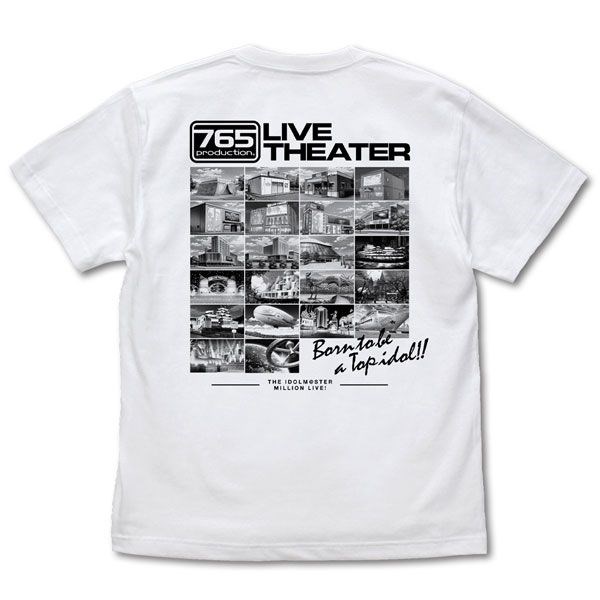 偶像大師 百萬人演唱會！ : 日版 (細碼) 765PRO LIVE THEATER 白色 T-Shirt