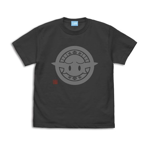 江戶前精靈 : 日版 (大碼) 高耳神社 社紋 墨黑色 T-Shirt