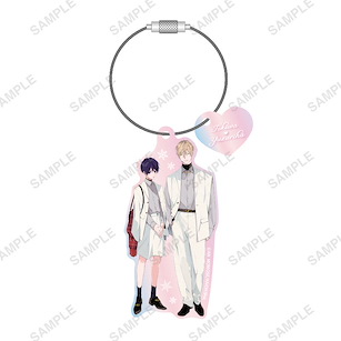 Boy's Love 「楪郁巳 + 常盤蒼司」ナカまであいして 冬季約會 Ver. 極光 金屬絲匙扣 Aurora Acrylic Key Chain Winter Date Ver. I want you to love me to the inside【BL Works】