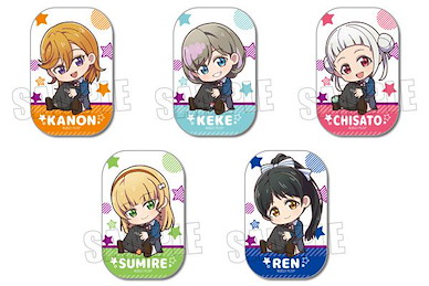 LoveLive! Superstar!! 抱著書包 圓角徽章 (5 個入) Square Can Badge Gyugyutto (5 Pieces)【Love Live! Superstar!!】