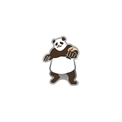 咒術迴戰 「胖達」劇場版 咒術迴戰 0 金屬徽章 Jujutsu Kaisen 0: The Movie Pins Yuru Pallet Panda【Jujutsu Kaisen】
