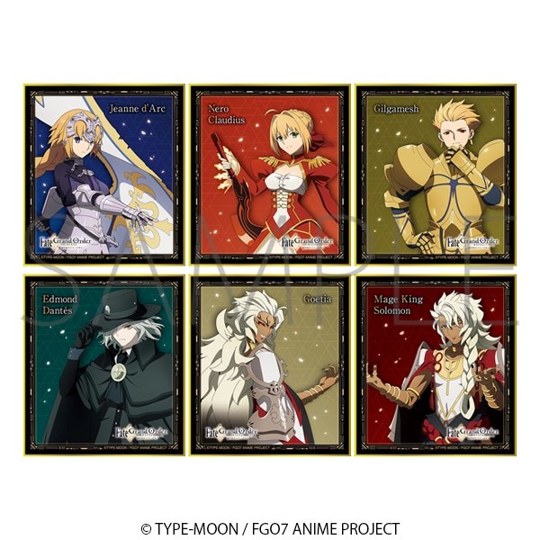 Fate系列 : 日版 「Fate/Grand Order 終局特異點冠位時間神殿所羅門」色紙 (6 個入)
