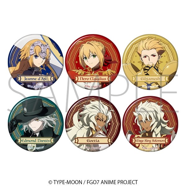 Fate系列 : 日版 「Fate/Grand Order 終局特異點冠位時間神殿所羅門」收藏徽章 (6 個入)