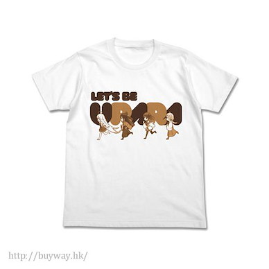 烏菈菈迷路帖 (細碼)「Let's Be Urara」白色 T-Shirt Urara Meirocho T-Shirt / WHITE - S【Urara Meirocho】
