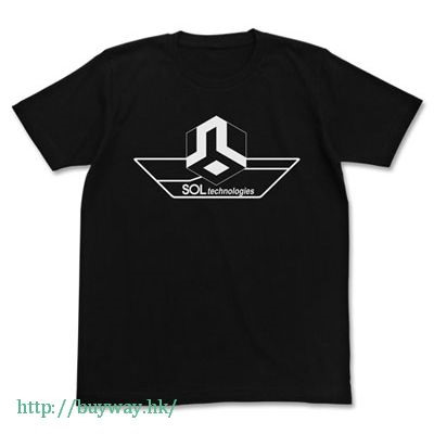 遊戲王 系列 : 日版 (細碼)「SOLTechnology」黑色 T-Shirt