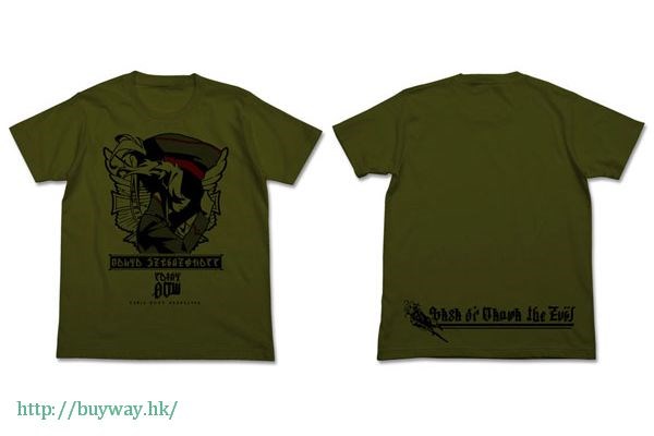 幼女戰記 : 日版 (大碼)「譚雅·馮·提古雷查夫」墨綠色 T-Shirt