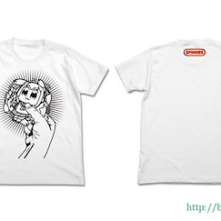 Pop Team Epic : 日版 (大碼)「POP子」SPINNER 白色 T-Shirt