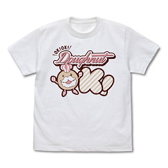 偶像大師 灰姑娘女孩 : 日版 (中碼)「椎名法子」Doughunt OK! 白色 T-Shirt