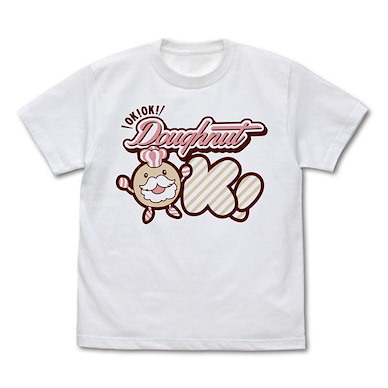 偶像大師 灰姑娘女孩 (加大)「椎名法子」Doughunt OK! 白色 T-Shirt Donutokke! T-Shirt /WHITE-XL【The Idolm@ster Cinderella Girls】
