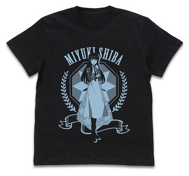 魔法科高中的劣等生系列 (中碼)「司波深雪」魔法科高中的優等生 黑色 T-Shirt Miyuki Shiba Bloom T-Shirt /BLACK-M【The Irregular at Magic High School】
