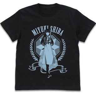 魔法科高中的劣等生系列 (加大)「司波深雪」魔法科高中的優等生 黑色 T-Shirt Miyuki Shiba Bloom T-Shirt /BLACK-XL【The Irregular at Magic High School】