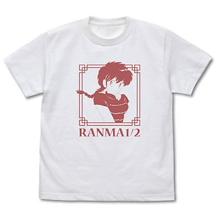 亂馬 1/2 (加大)「早乙女亂馬」白色 T-Shirt Ranma Saotome T-Shirt [Square]/WHITE-XL【Ranma 1/2】