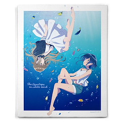 白沙的Aquatope 「海咲野空空琉 + 宮澤風花」F3 布畫 New Illustration Kukuru & Fuka Aquarium F3 Canvas Art【The Aquatope on White Sand】